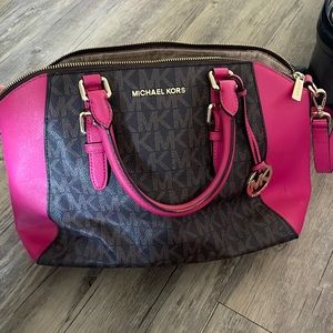 Pink and brown Michael Kors
